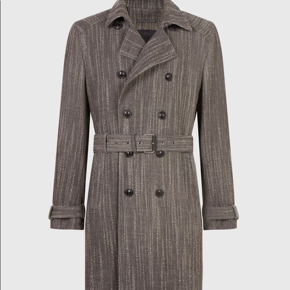 John Varvatos Collection Textured Trench coat. Size 48 Eu. USA 38 - Picture 6 of 12